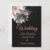 Biggen Perzikroze houtskool zwart Kaart (Voorkant)