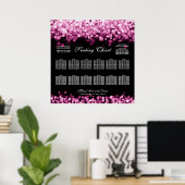 Biggen Zitplaat Roze lichten Poster (Thuiskantoor)