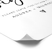 Biggengeborste boek Modern minimalistisch hart Poster (Hoek)