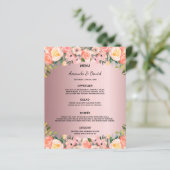 Biggenmenu wazig roze floralen stoffige roos roze (Staand voorkant)