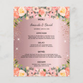 Biggenmenu wazig roze roze glitter dusty roos (Voorkant)