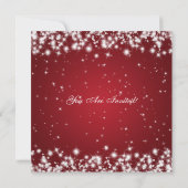 Biggenrepetitie in winter Sparkle Red Kaart (Achterkant)