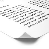 Biggenspreidingsschema bruiloft botanisch rood gro poster (Hoek)