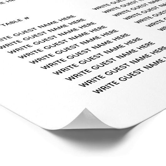 Biggenspreidingsschema bruiloft botanisch rood gro poster (Hoek)