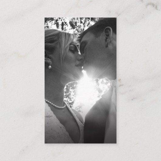 Biggenwebsite QR bruiloft gele leucadendron Informatiekaartje (Achterkant)