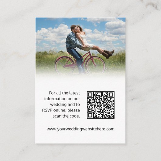 Biggenwebsite zwart wit hart QR-code Informatiekaartje (Achterkant)