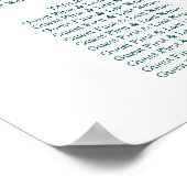 Biggenzifgrafiek groen landschap 13 tafels poster (Hoek)