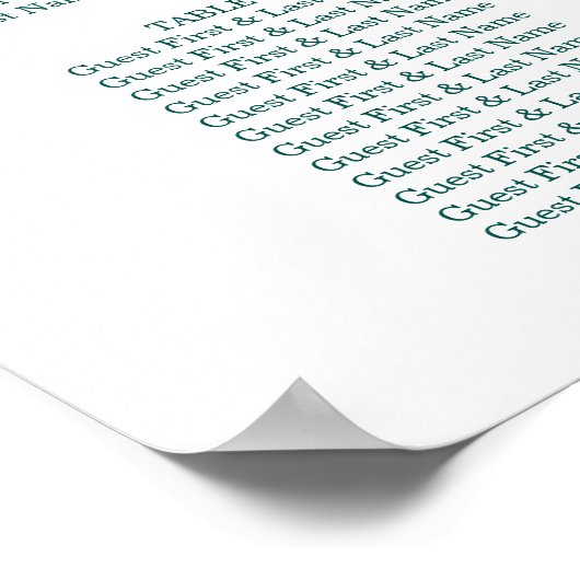 Biggenzifgrafiek groen landschap 13 tafels poster (Hoek)