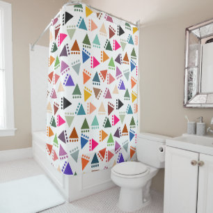 Bigger Boho Triangles Douchegordijn