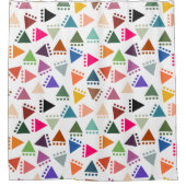 Bigger Boho Triangles Douchegordijn (Voorkant)