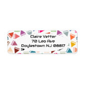 Bigger Boho Triangles Etiket (Voorkant)