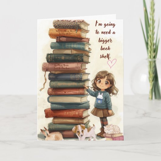 Bigger Bookshelf Greeting Card Kaart (Voorkant)