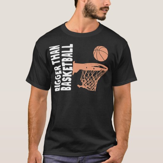 Bigger dan Basketball basketbalteam van 90 jaar T-shirt (Voorkant)