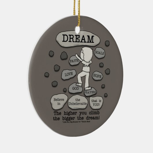 Bigger Dream Keramisch Ornament (Rechts)