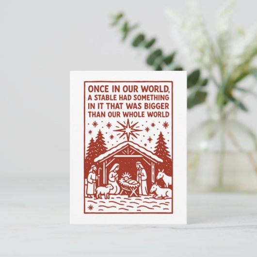 Bigger than our whole world 1 briefkaart (Staand voorkant)