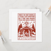 Bigger than our whole world 1 kaart (Voorkant / Achterkant in situ)