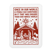 Bigger than our whole world 1 magneet (Verticaal)