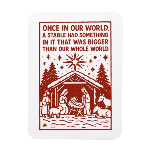 Bigger than our whole world 1 magneet (Verticaal)