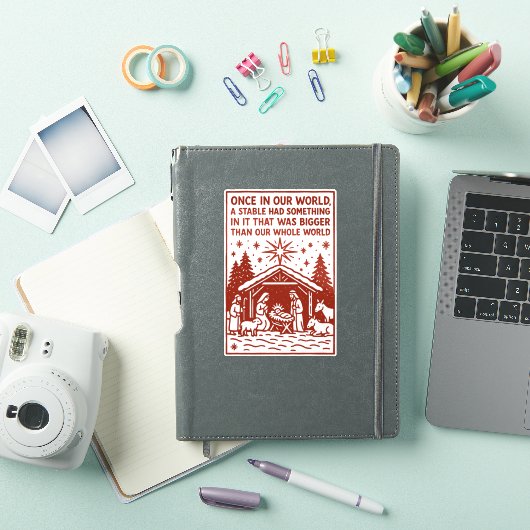 Bigger than our whole world 1 sticker (iPad Cover)