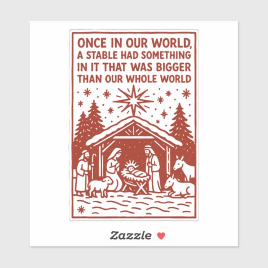 Bigger than our whole world 1 sticker (Vel)