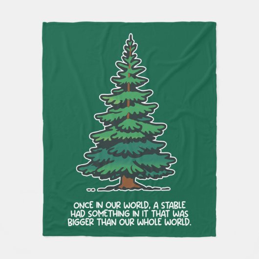 Bigger than our whole world 2 fleece deken (Voorkant)