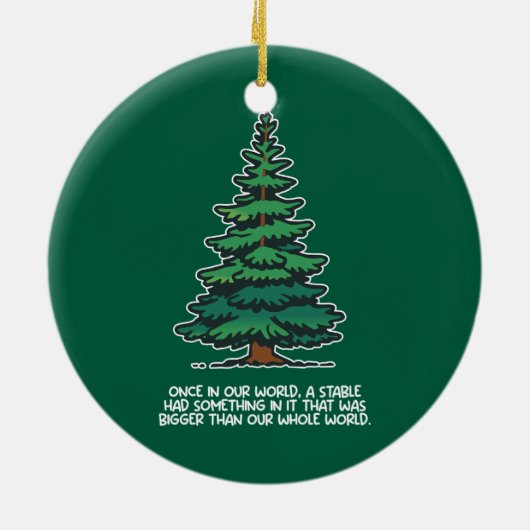 Bigger than our whole world 2 keramisch ornament (Achterkant)