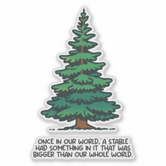 Bigger than our whole world 2 sticker (Voorkant)