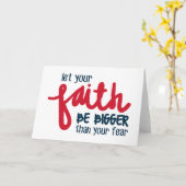 Bigger than your fear kaart (Gele Bloem)