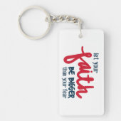 Bigger than your fear sleutelhanger (Voorkant)