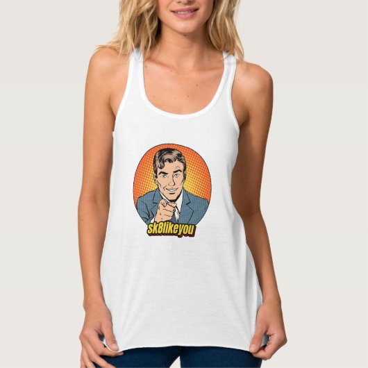Biggest Fan Racer Back Tank - Womens (Voorkant)