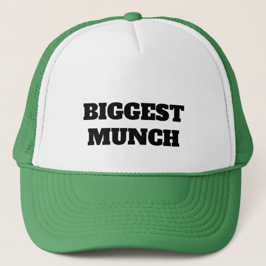 Biggest munch Trucker Hat, Trucker Hat Trucker Pet (Voorkant)