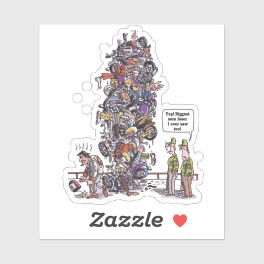 Biggest Sore Loser contour sticker (Vel)