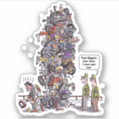 Biggest Sore Loser contour sticker (Voorkant)