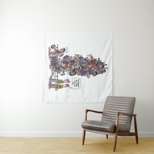 Biggest Sore Loser tapestry Wandkleed (In Situ (horizontaal))