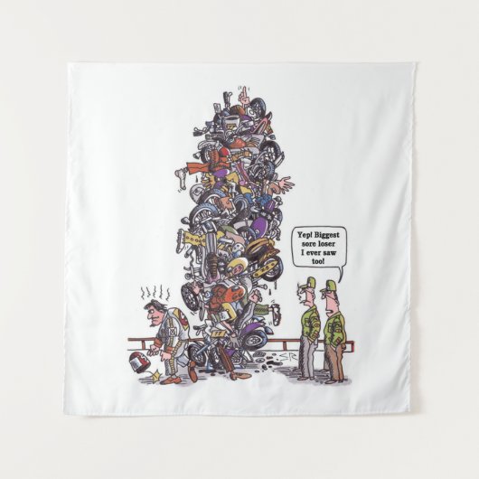 Biggest Sore Loser tapestry Wandkleed (Voorkant)