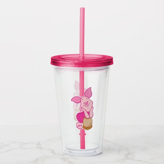 Biggetje Acryl Tumbler Drinkbeker (Voorkant)