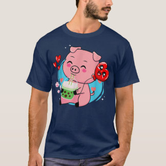 Biggetje Boba Thee Bubble Thee Kawaii Anime Japans T-shirt