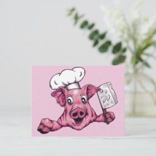 Biggetje De Hamicidale Maniakale Chef Varken Origi Briefkaart