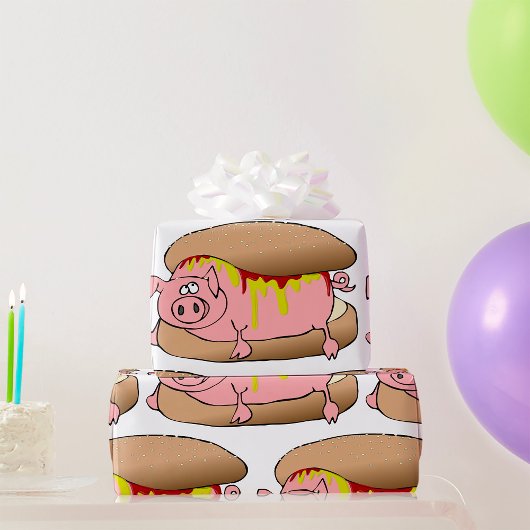 Biggetje Hotdog Cadeaupapier