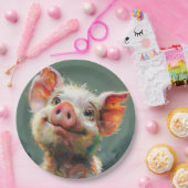 biggetje papieren bordje (Feest)