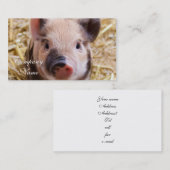 biggetje visitekaartje (Voorkant / Achterkant)