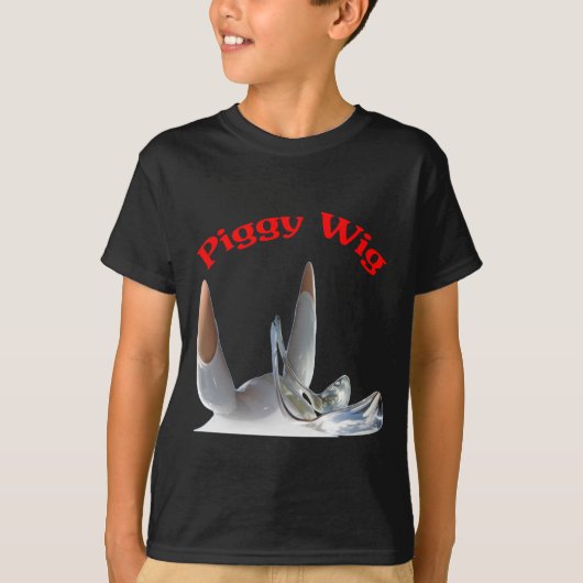 Biggetje Wig T-shirt (Voorkant)