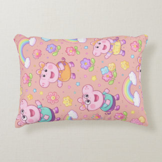 Biggetjespatroon Worpkussen | Kawaii Cartoon Dier Accent Kussen