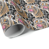 Biggie de Bulldog Animal Gram inpakpapier (Rol Hoek)