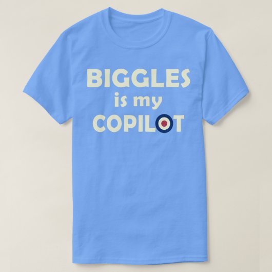 BIGGLES IS MIJN KOPILOT T-SHIRT (Design voorkant)