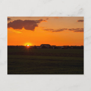 Biggleswade Sunset Briefkaart
