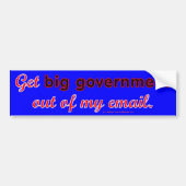 BigGovernmentEmail Bumpersticker (Voorkant)