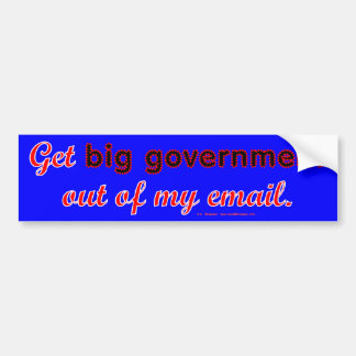 BigGovernmentEmail Bumpersticker