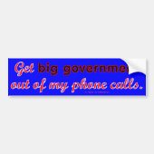BigGovtPhone Bumpersticker (Voorkant)