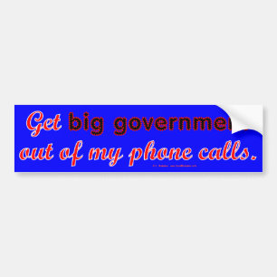 BigGovtPhone Bumpersticker